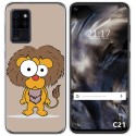 Funda Gel Tpu para Oukitel C21 diseño Leon Dibujos