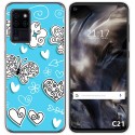 Funda Gel Tpu para Oukitel C21 diseño Mariposas Dibujos