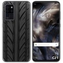 Funda Gel Tpu para Oukitel C21 diseño Neumatico Dibujos