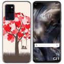Funda Gel Tpu para Oukitel C21 diseño Pajaritos Dibujos