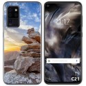 Funda Gel Tpu para Oukitel C21 diseño Sunset Dibujos
