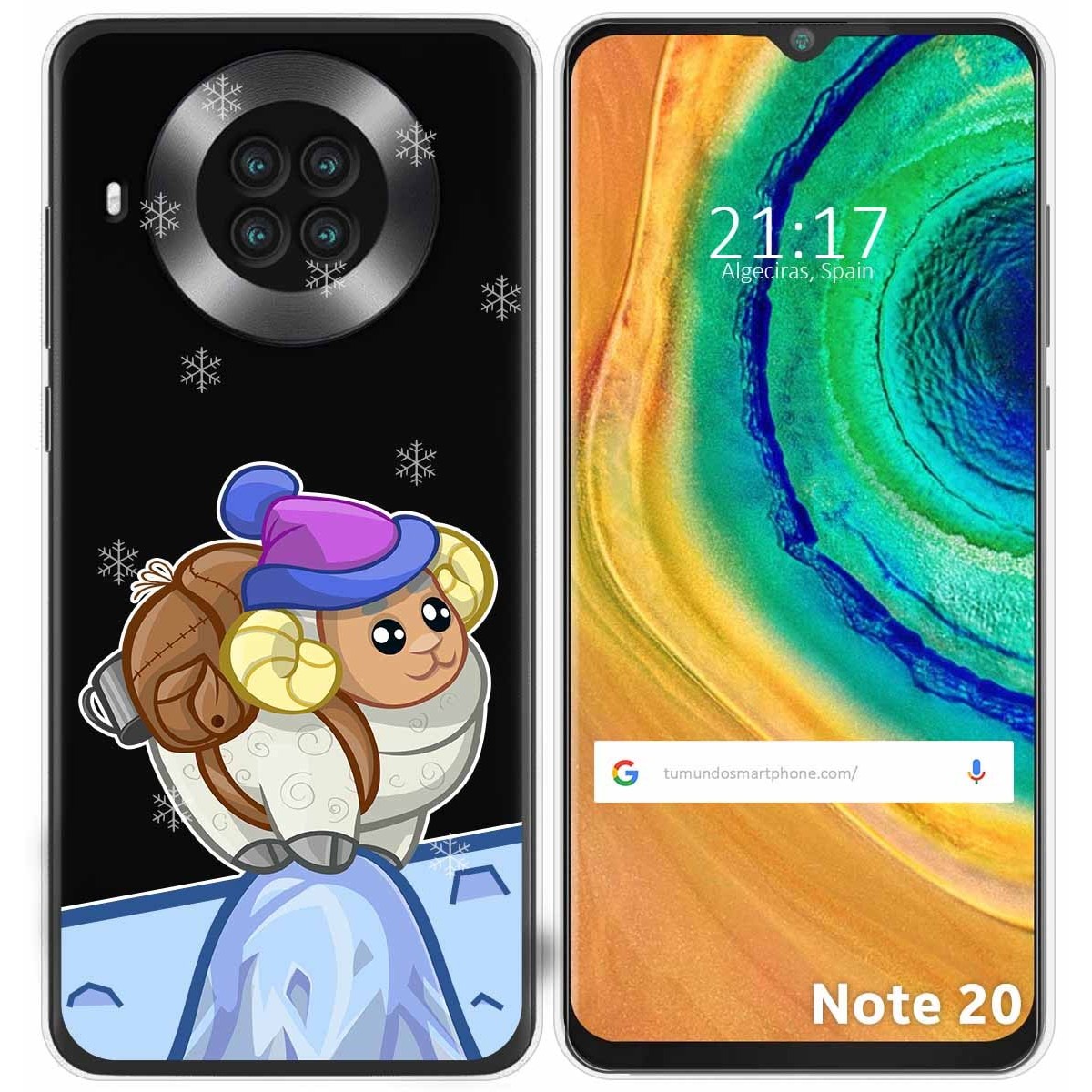 Funda Gel Transparente para Cubot Note 20 diseño Cabra Dibujos