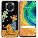 Funda Gel Transparente para Cubot Note 20 diseño Jirafa Dibujos