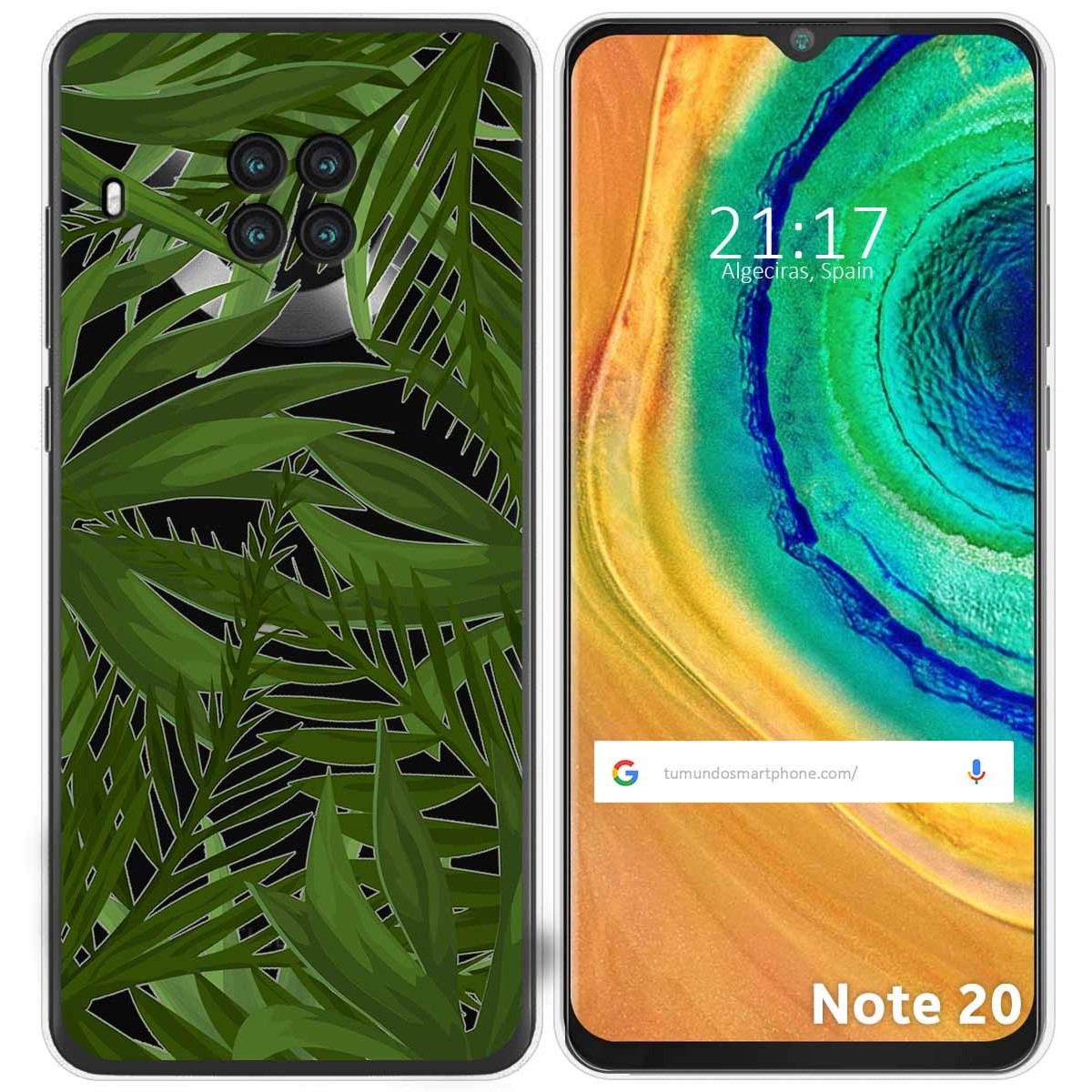 Funda Gel Transparente para Cubot Note 20 diseño Jungla Dibujos