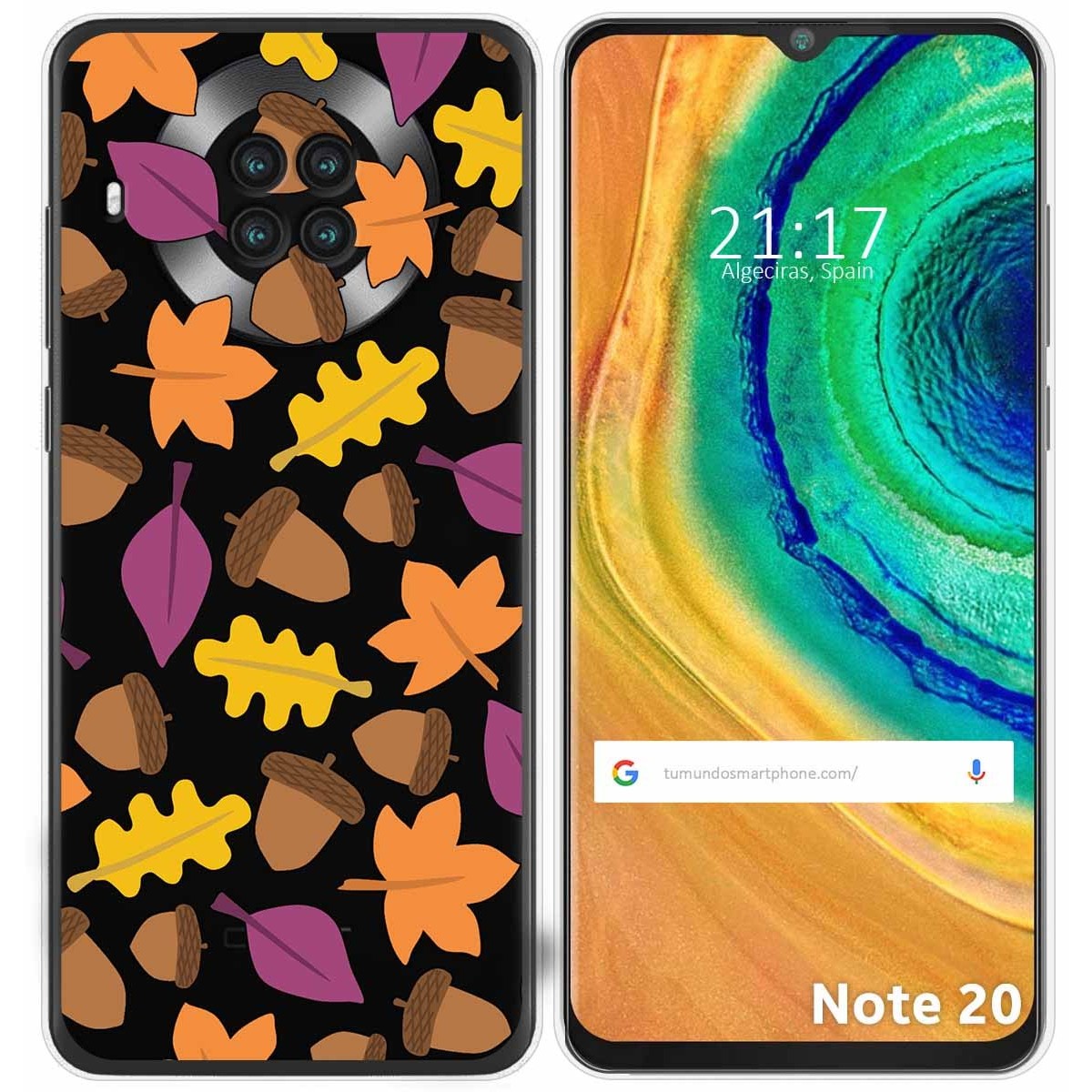 Funda Gel Transparente para Cubot Note 20 diseño Otoño Dibujos