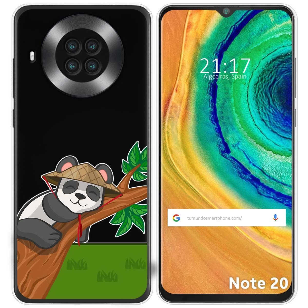 Funda Gel Transparente para Cubot Note 20 diseño Panda Dibujos