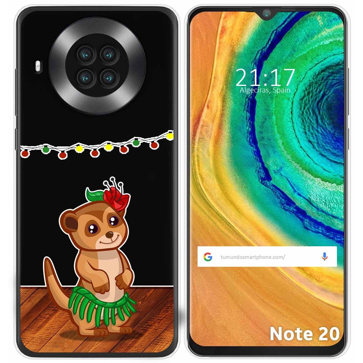 Funda Gel Transparente para Cubot Note 20 diseño Suricata Dibujos