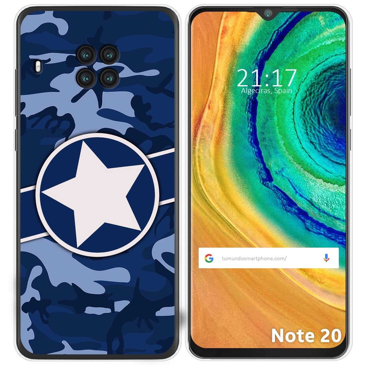 Funda Gel Tpu para Cubot Note 20 diseño Camuflaje 03 Dibujos