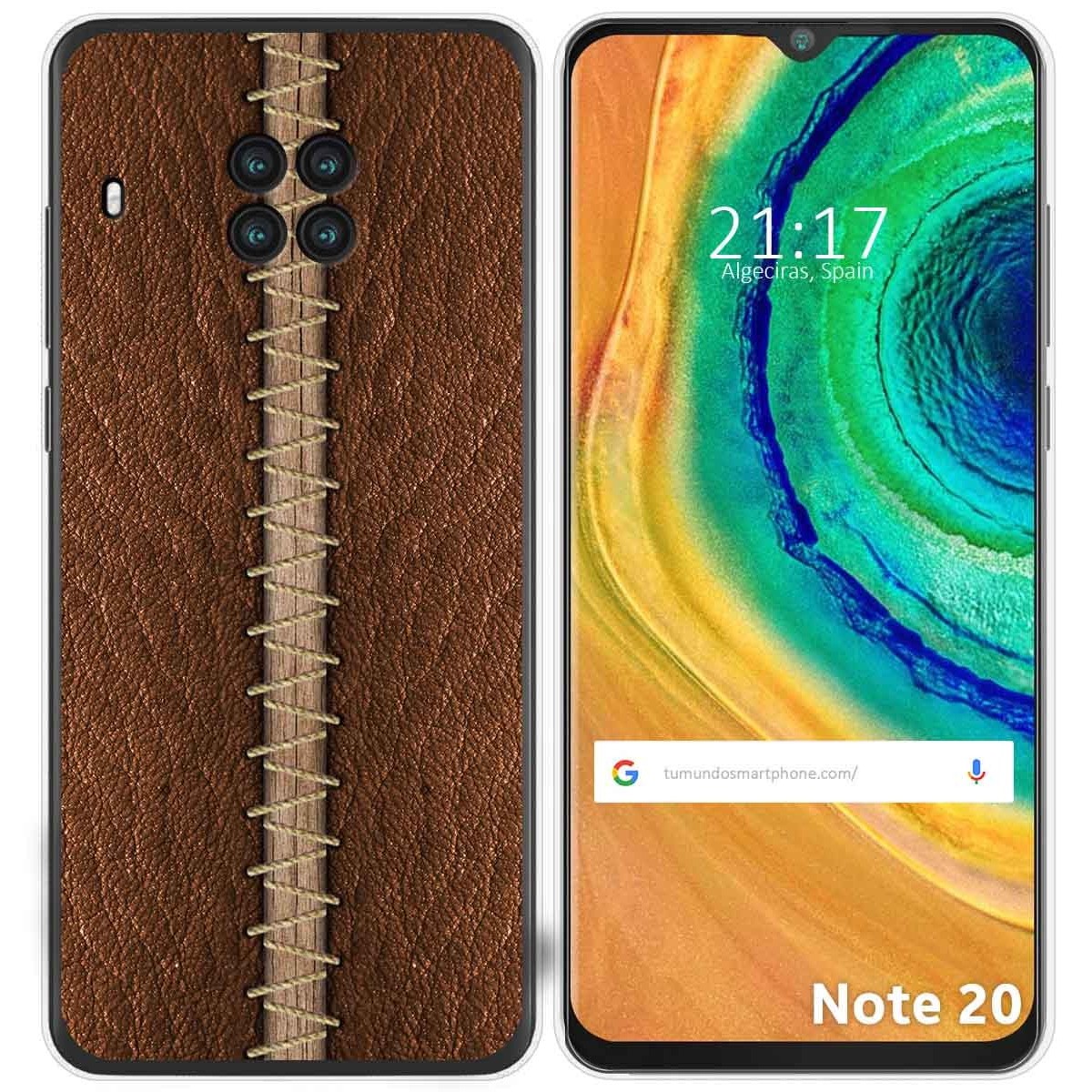 Funda Gel Tpu para Cubot Note 20 diseño Cuero 01 Dibujos