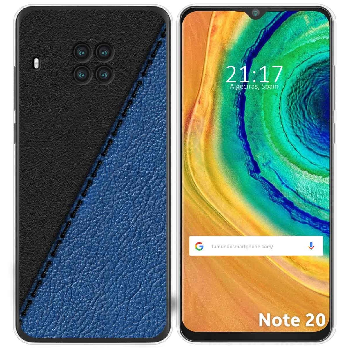 Funda Gel Tpu para Cubot Note 20 diseño Cuero 02 Dibujos