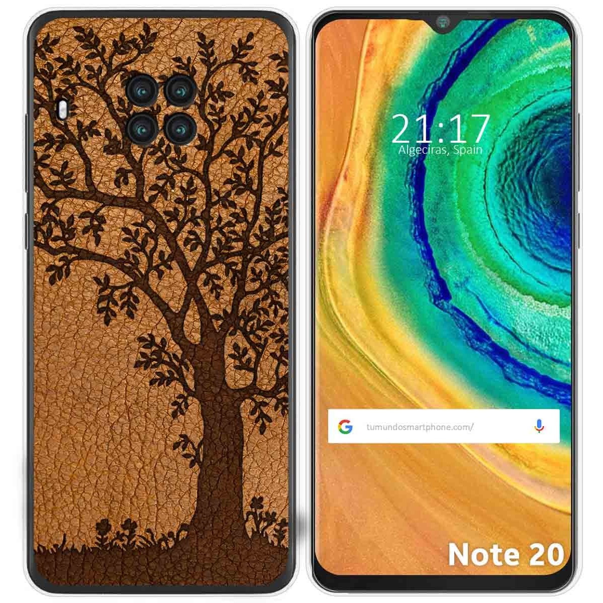 Funda Gel Tpu para Cubot Note 20 diseño Cuero 03 Dibujos