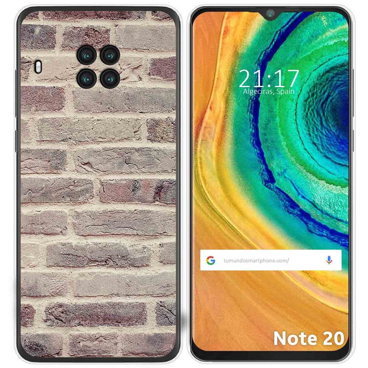 Funda Gel Tpu para Cubot Note 20 diseño Ladrillo 01 Dibujos