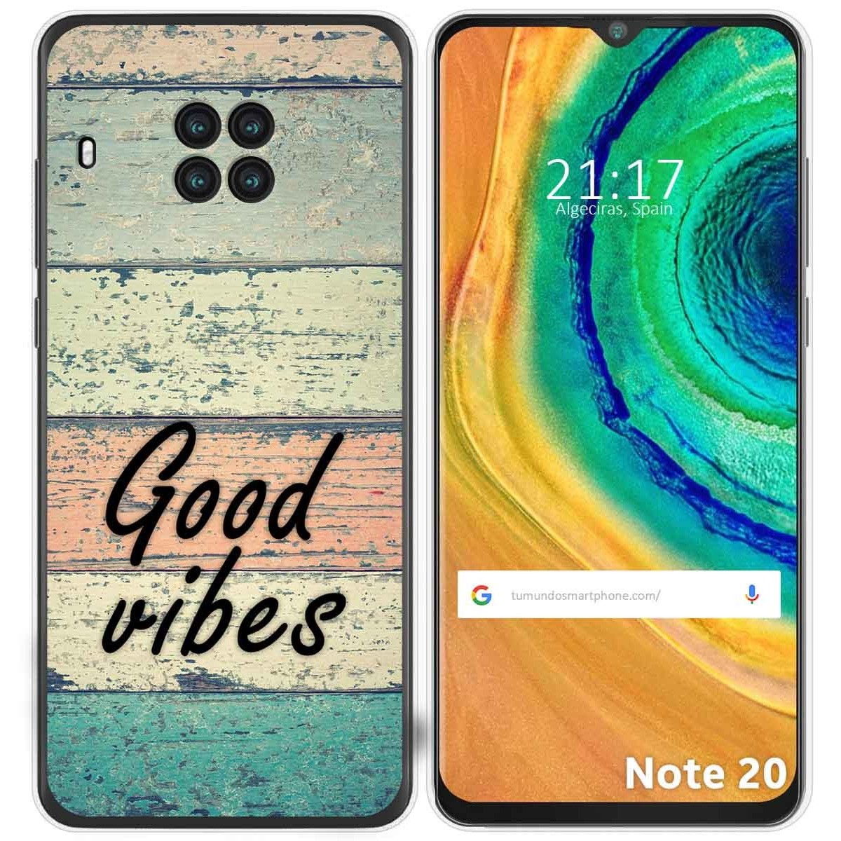 Funda Gel Tpu para Cubot Note 20 diseño Madera 01 Dibujos