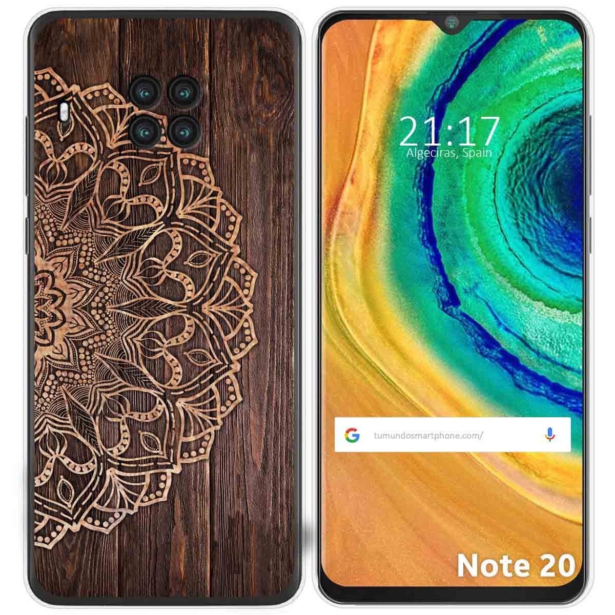 Funda Gel Tpu para Cubot Note 20 diseño Madera 06 Dibujos
