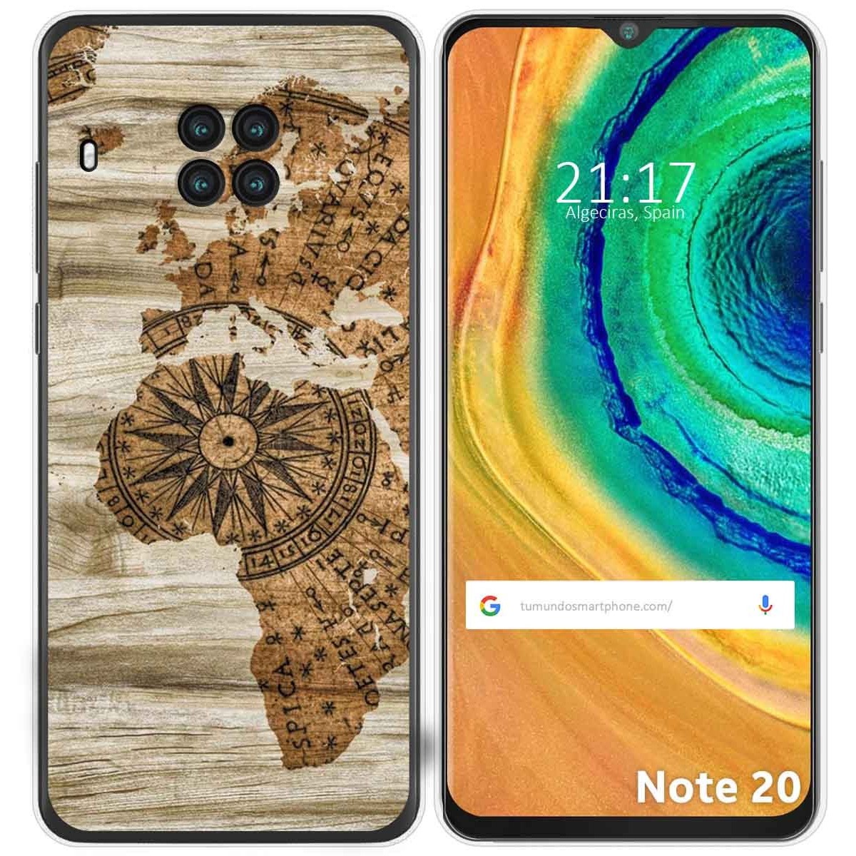 Funda Gel Tpu para Cubot Note 20 diseño Madera 07 Dibujos