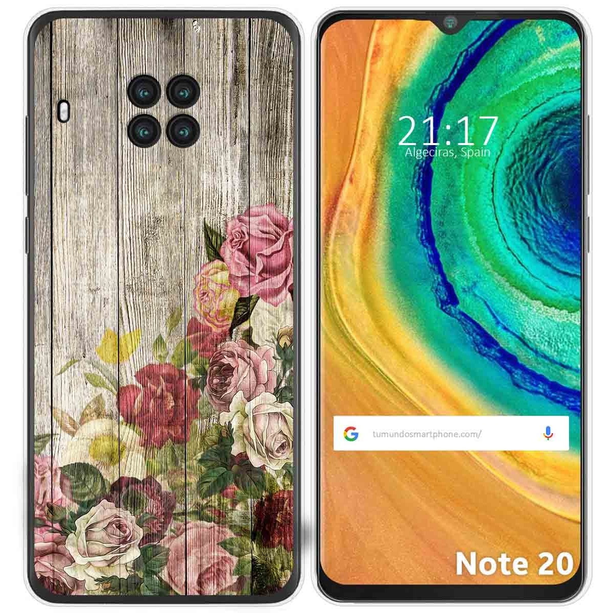 Funda Gel Tpu para Cubot Note 20 diseño Madera 08 Dibujos