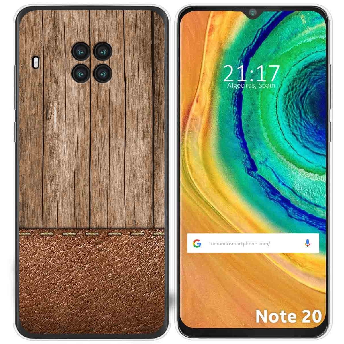 Funda Gel Tpu para Cubot Note 20 diseño Madera 09 Dibujos