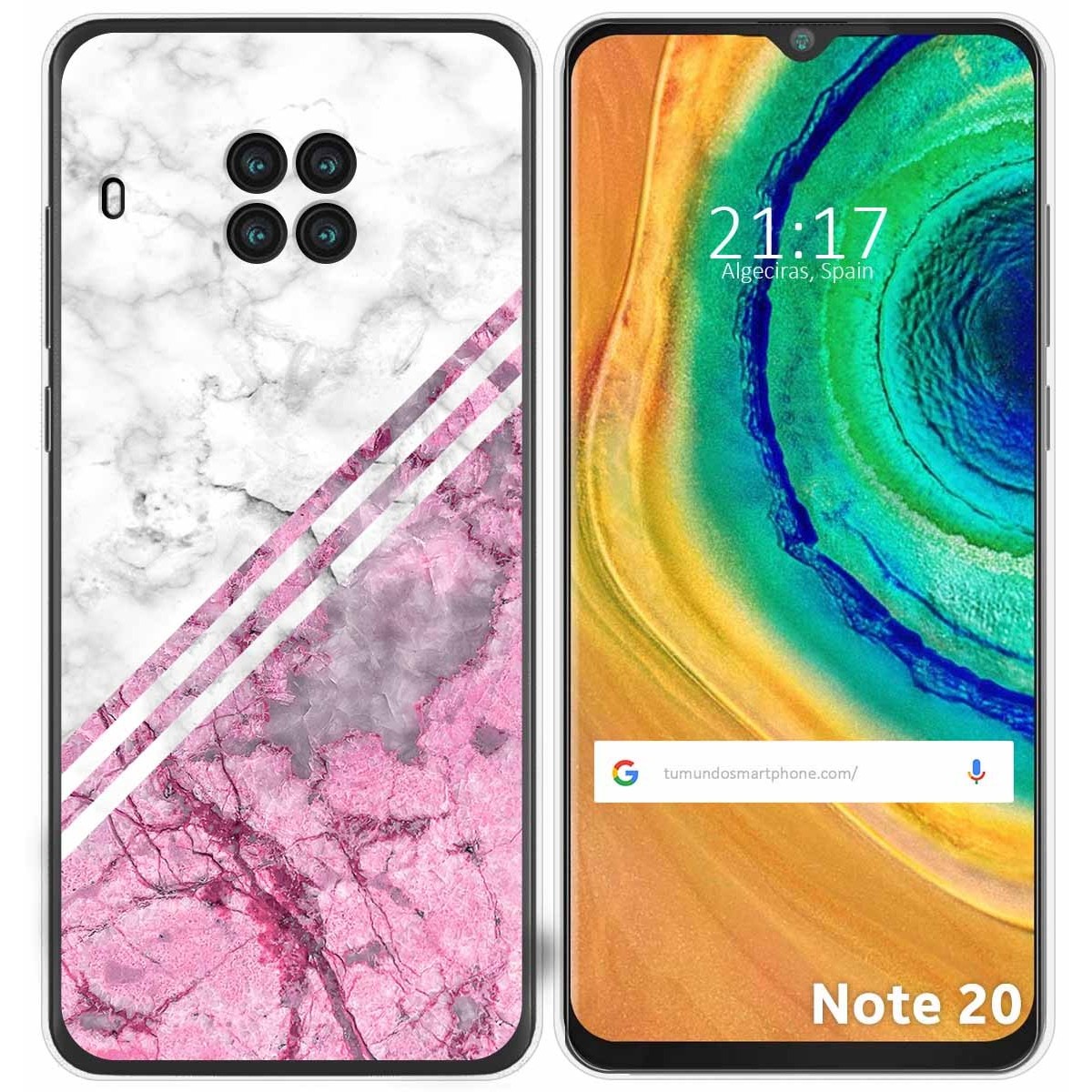 Funda Gel Tpu para Cubot Note 20 diseño Mármol 03 Dibujos