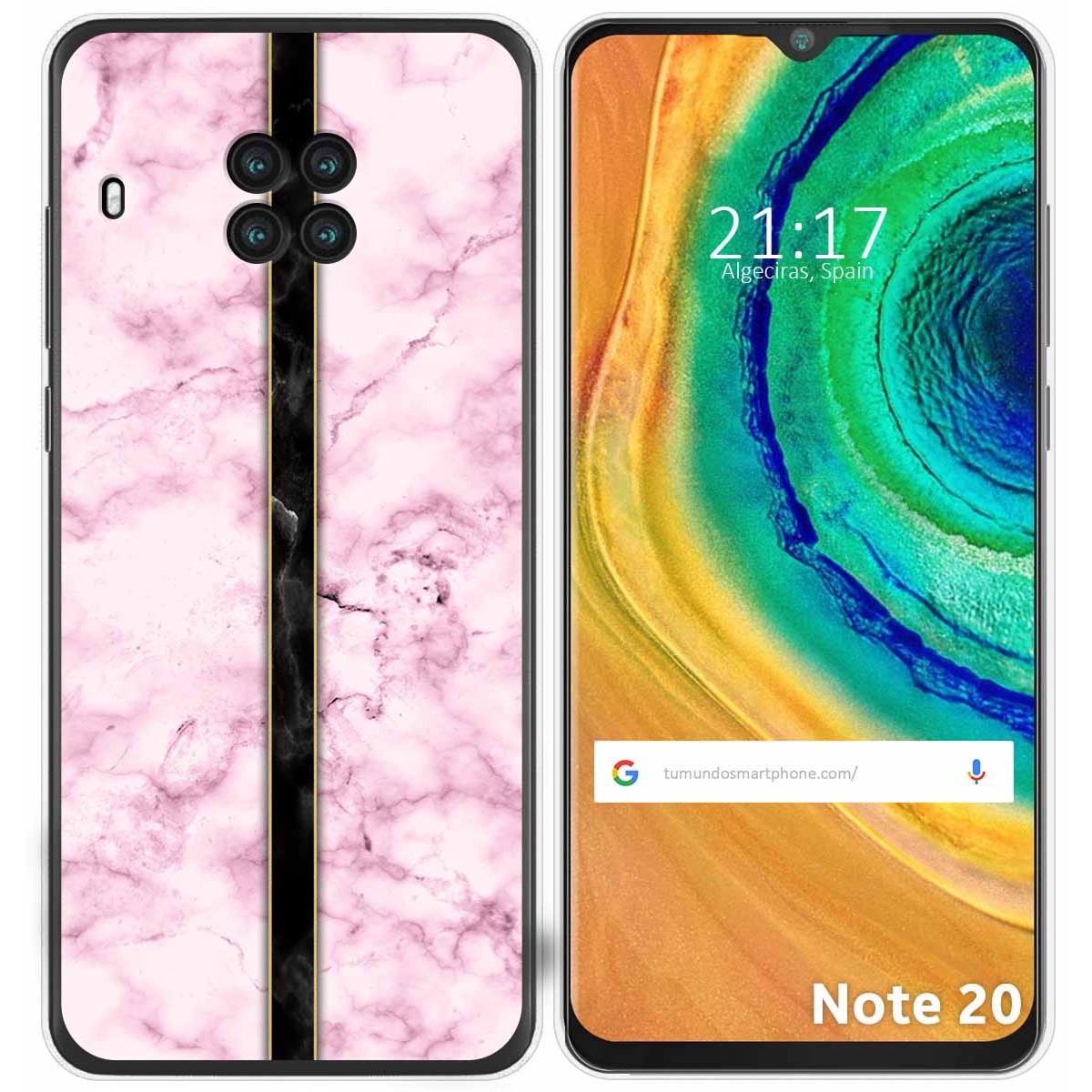 Funda Gel Tpu para Cubot Note 20 diseño Mármol 04 Dibujos