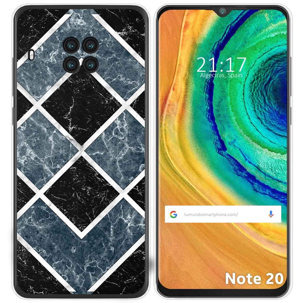 Funda Gel Tpu para Cubot Note 20 diseño Mármol 06 Dibujos