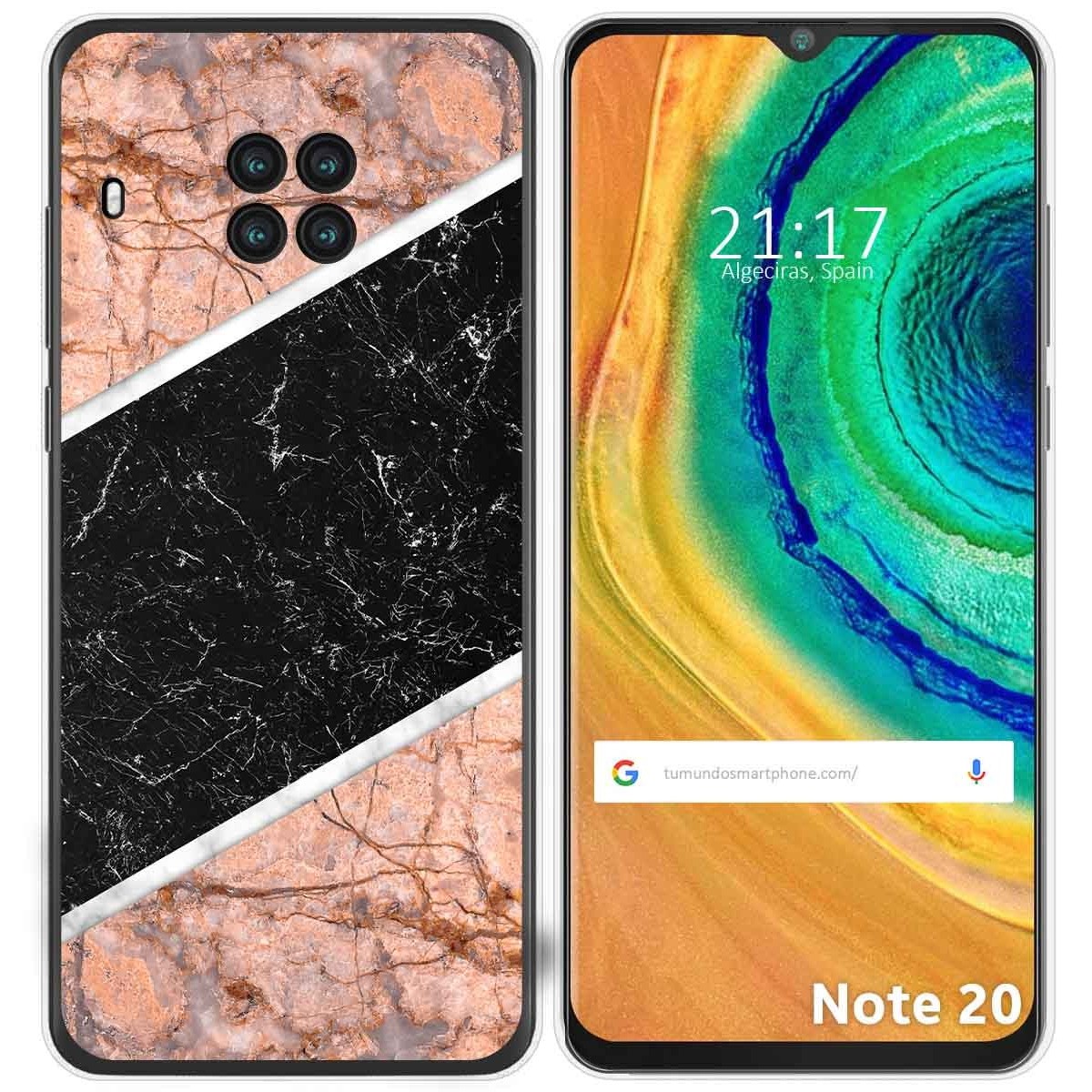 Funda Gel Tpu para Cubot Note 20 diseño Mármol 07 Dibujos