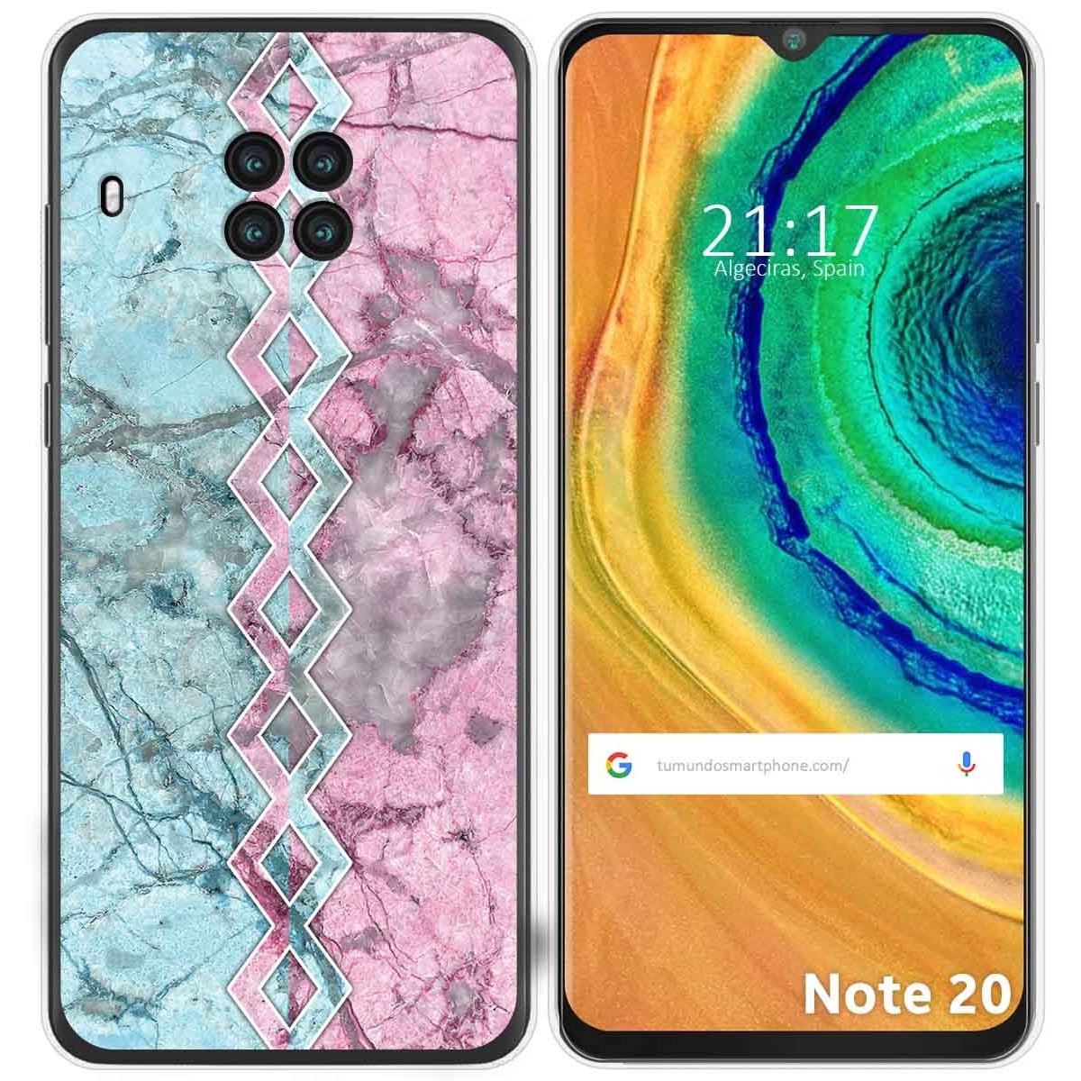 Funda Gel Tpu para Cubot Note 20 diseño Mármol 08 Dibujos