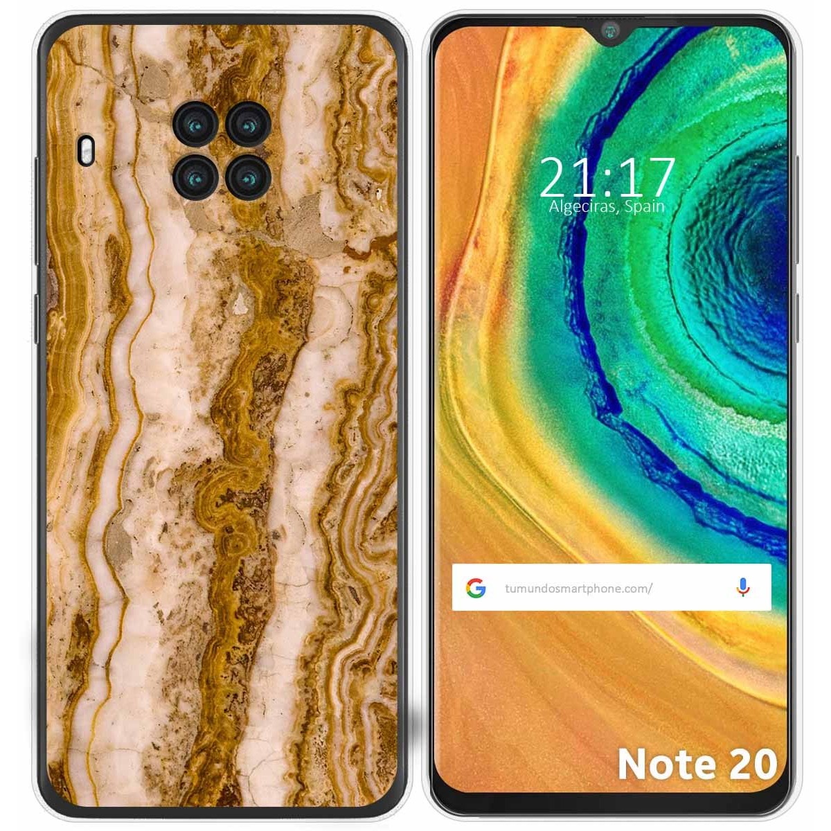 Funda Gel Tpu para Cubot Note 20 diseño Mármol 10 Dibujos