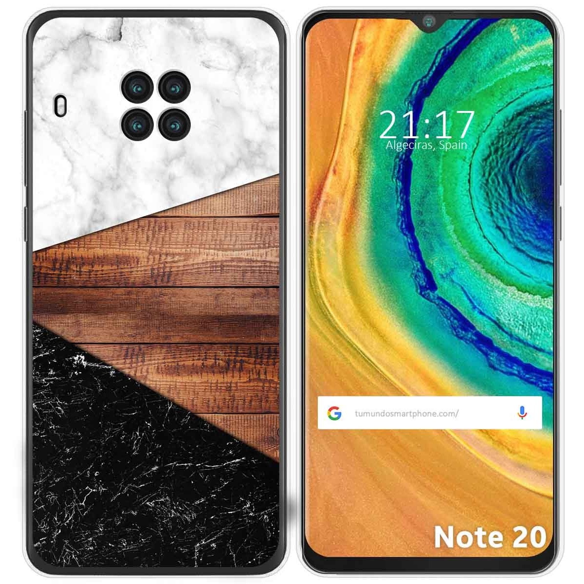 Funda Gel Tpu para Cubot Note 20 diseño Mármol 11 Dibujos