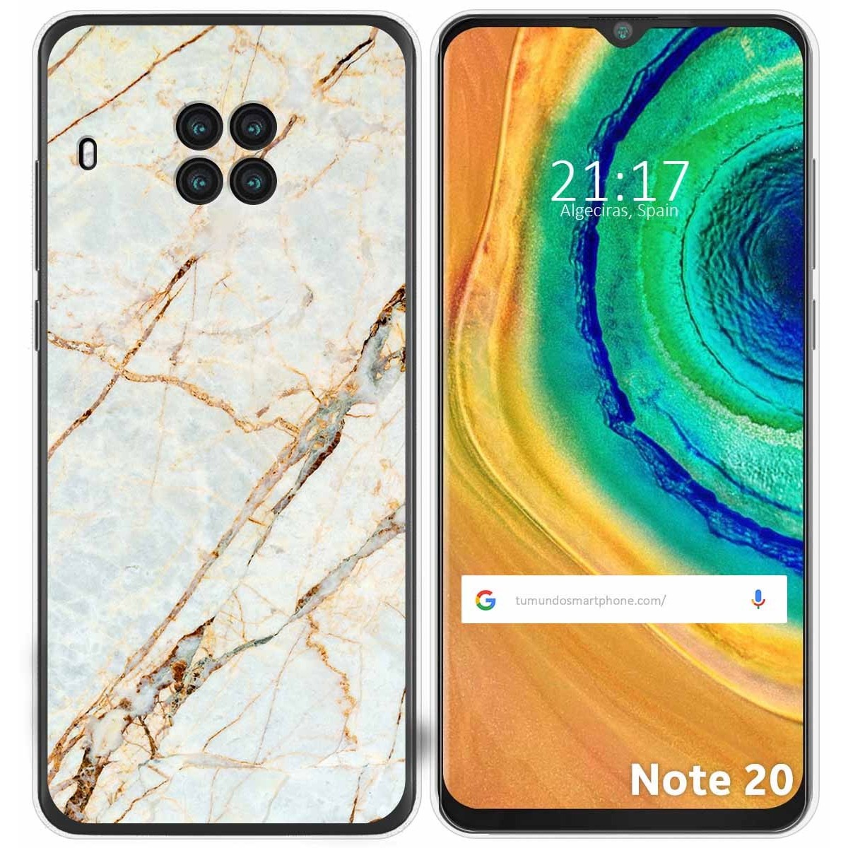Funda Gel Tpu para Cubot Note 20 diseño Mármol 13 Dibujos