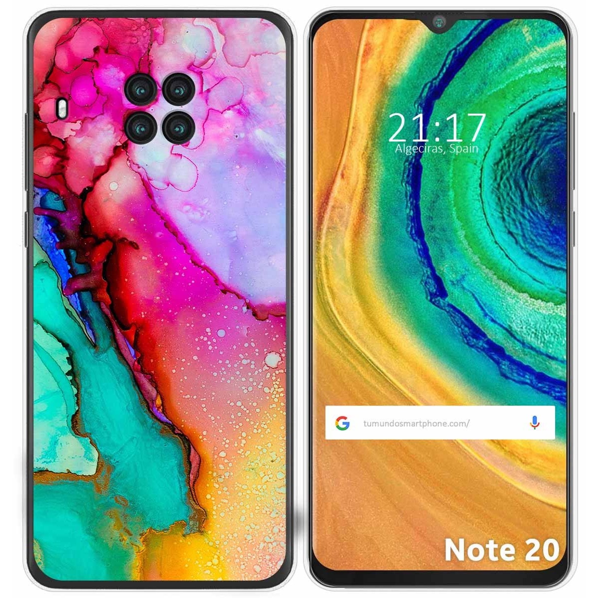 Funda Gel Tpu para Cubot Note 20 diseño Mármol 15 Dibujos