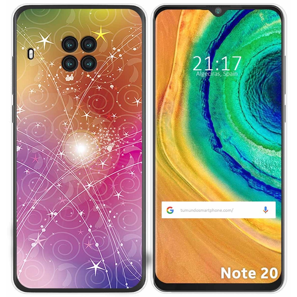 Funda Gel Tpu para Cubot Note 20 diseño Abstracto Dibujos