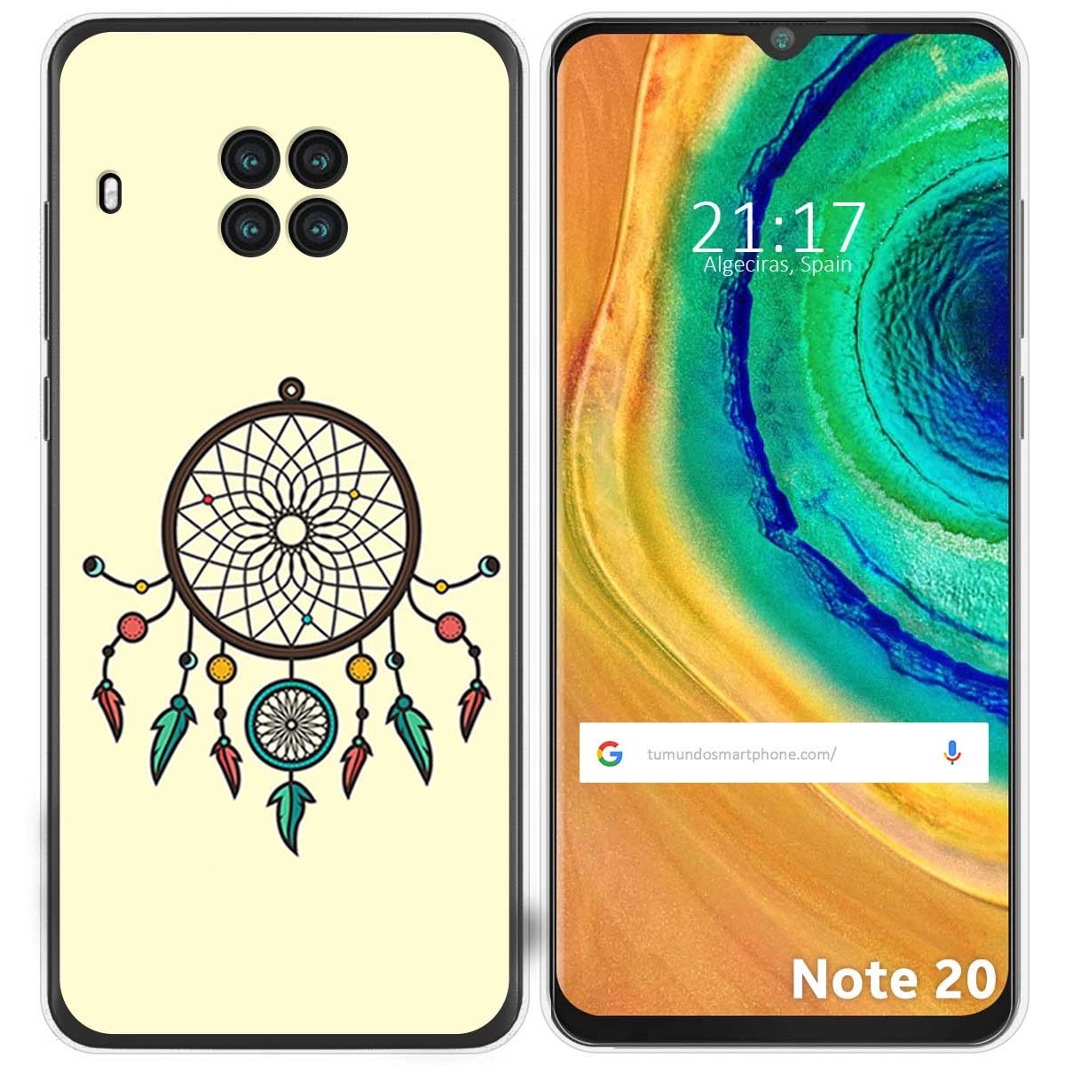 Funda Gel Tpu para Cubot Note 20 diseño Atrapasueños Dibujos