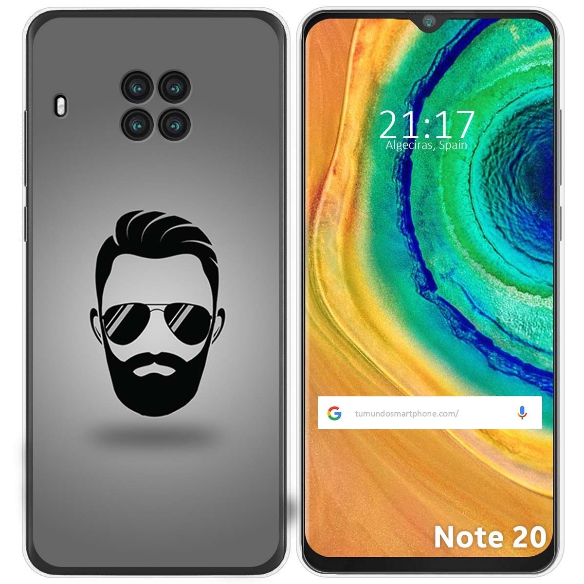 Funda Gel Tpu para Cubot Note 20 diseño Barba Dibujos