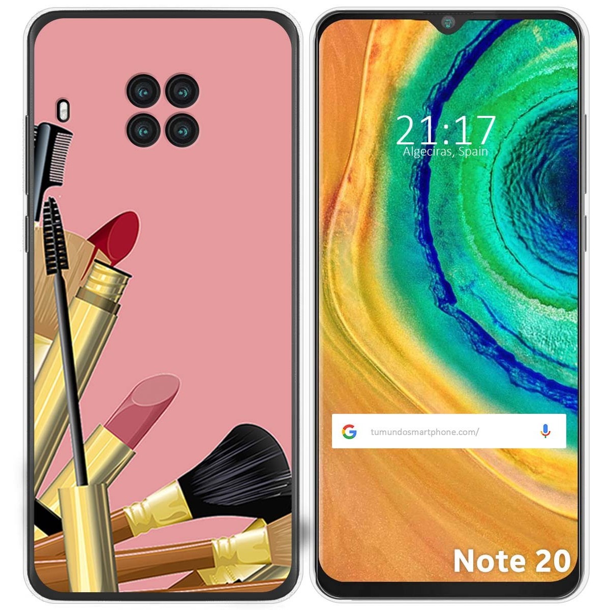 Funda Gel Tpu para Cubot Note 20 diseño Brochas Dibujos