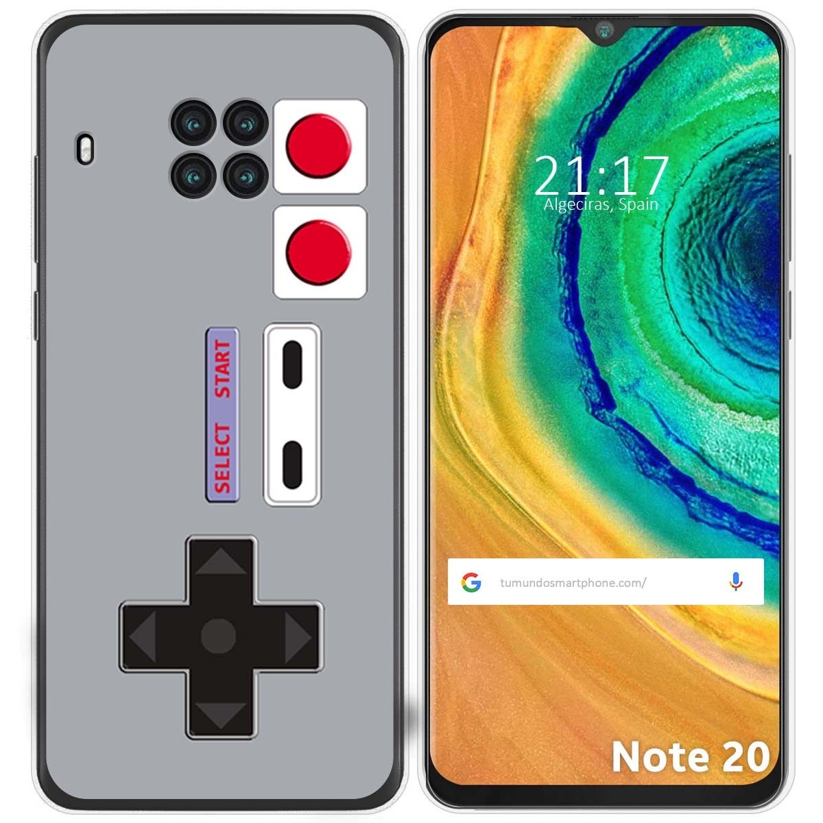 Funda Gel Tpu para Cubot Note 20 diseño Consola Dibujos