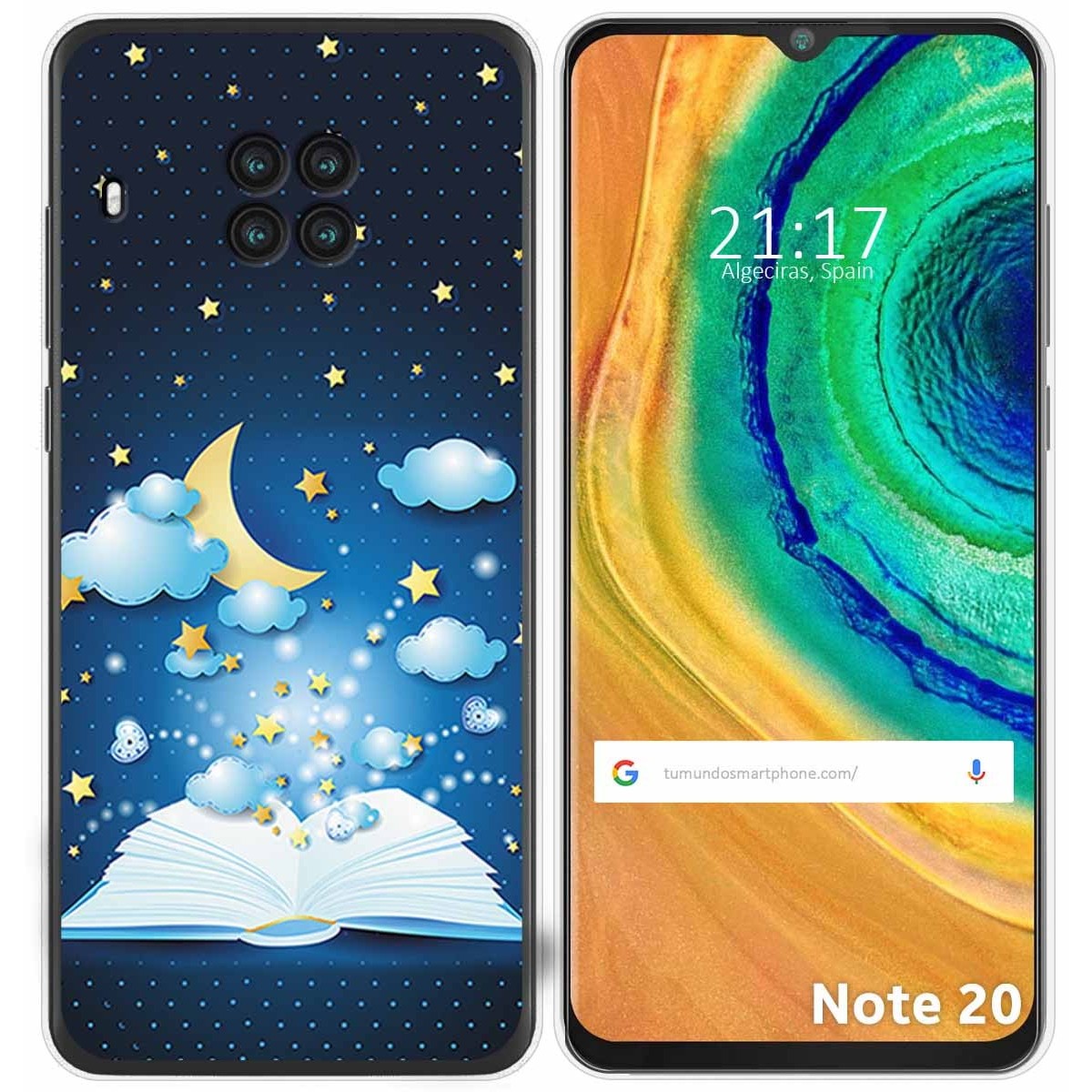 Funda Gel Tpu para Cubot Note 20 diseño Libro Cuentos Dibujos