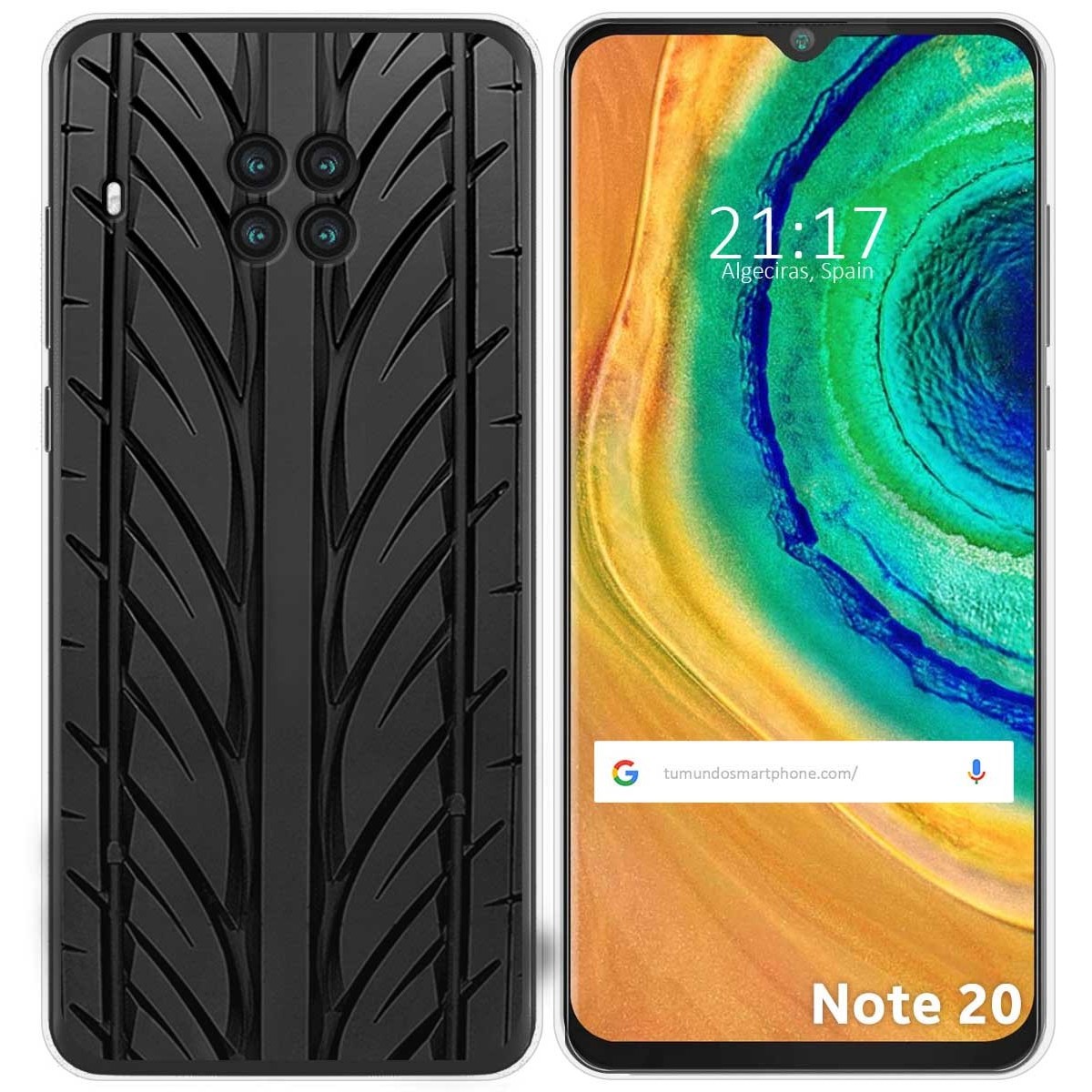 Funda Gel Tpu para Cubot Note 20 diseño Neumatico Dibujos