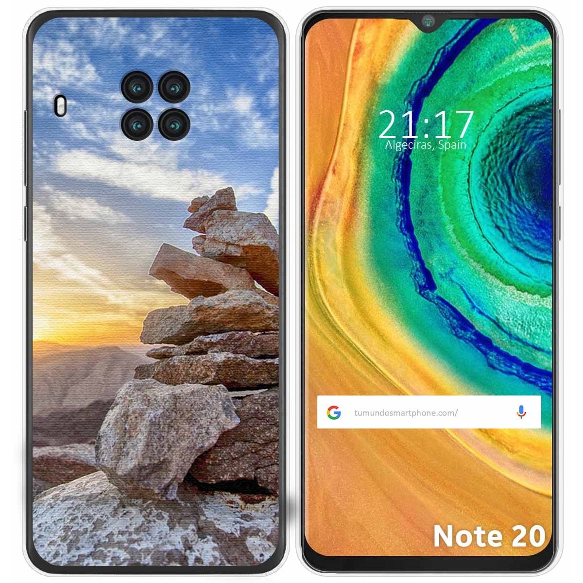 Funda Gel Tpu para Cubot Note 20 diseño Sunset Dibujos