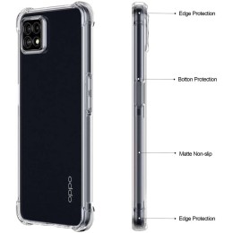 Funda Gel Tpu Anti-Shock Transparente para Oppo A73 5G 2