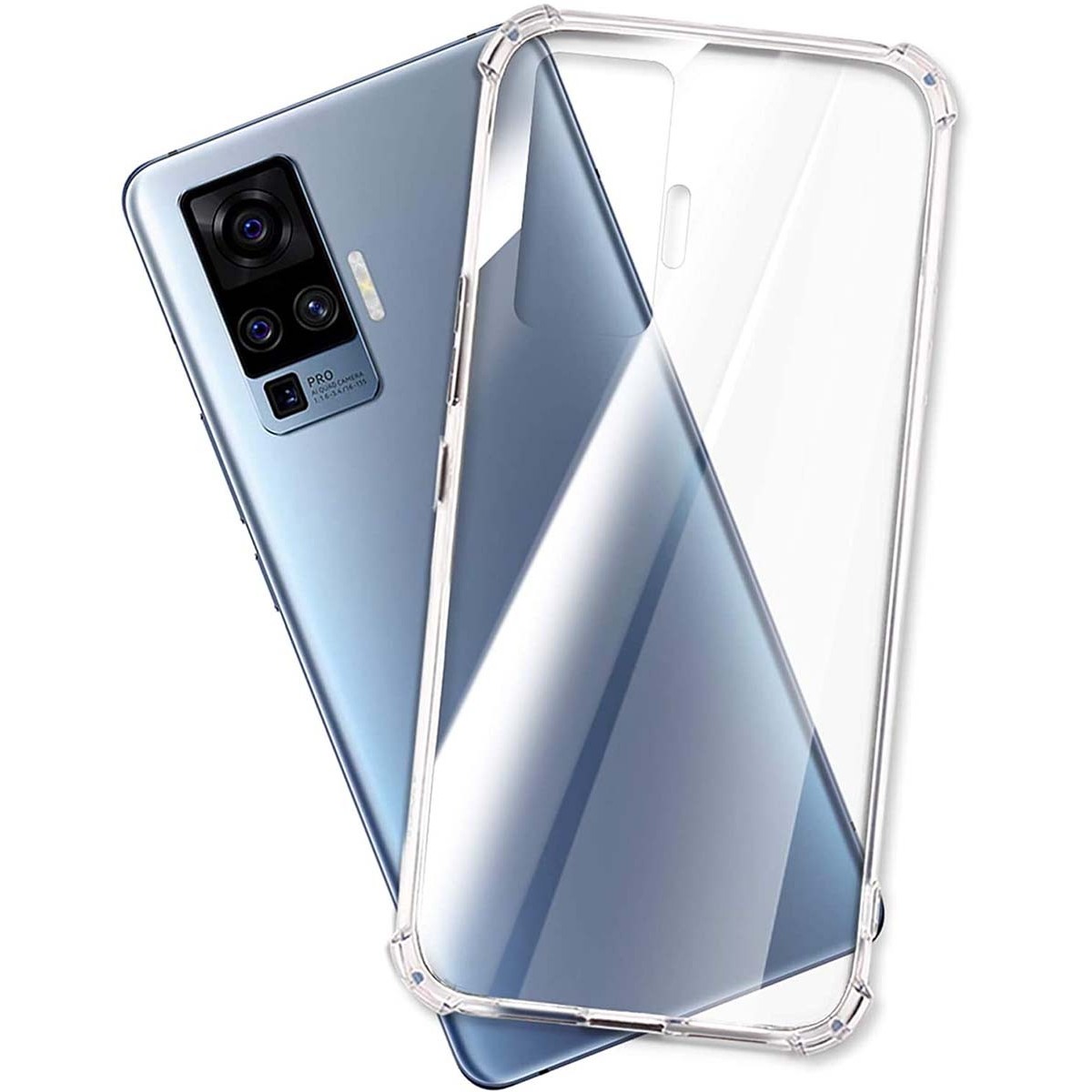 Funda Gel Tpu Anti-Shock Transparente para Vivo X51 5G