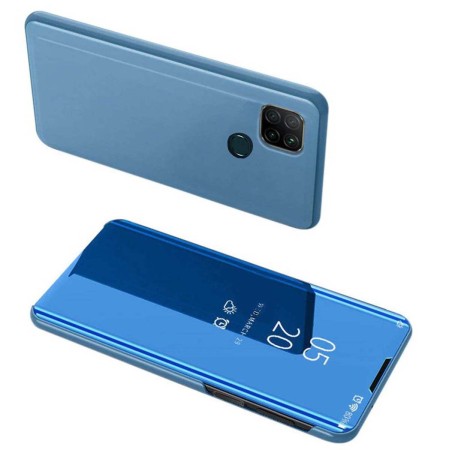 Funda Flip Cover Clear View para Realme 7i / Narzo 30A color Azul