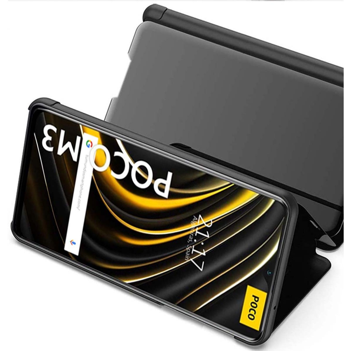 Funda Flip Cover Clear View para Xiaomi POCO M3 / Redmi 9T color Azul