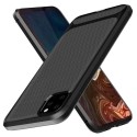 Funda Silicona Gel Tpu Nuevo Carbon Negra para Iphone 12 / 12 Pro (6.1)