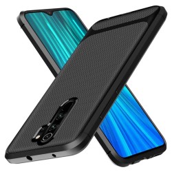 Funda Silicona Gel Tpu Nuevo Carbon Negra para Xiaomi Mi Note 10 Lite