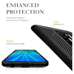 Funda Silicona Gel Tpu Nuevo Carbon Negra para Xiaomi Mi Note 10 Lite 2