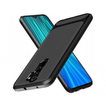Funda Silicona Gel Tpu Nuevo Carbon Negra para Xiaomi Redmi 9