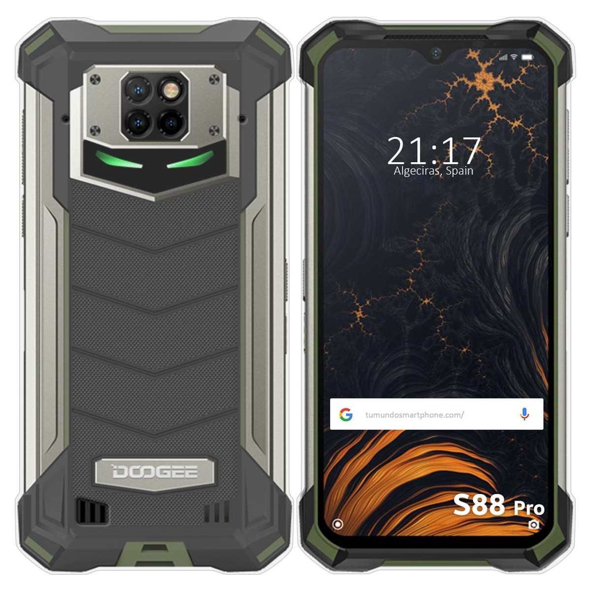 Funda Silicona Gel TPU Transparente para Doogee S88