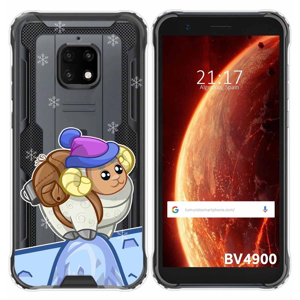 Funda Gel Transparente para Blackview BV4900 / BV4900 Pro diseño Cabra Dibujos