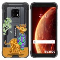 Funda Gel Transparente para Blackview BV4900 / BV4900 Pro diseño Jirafa Dibujos