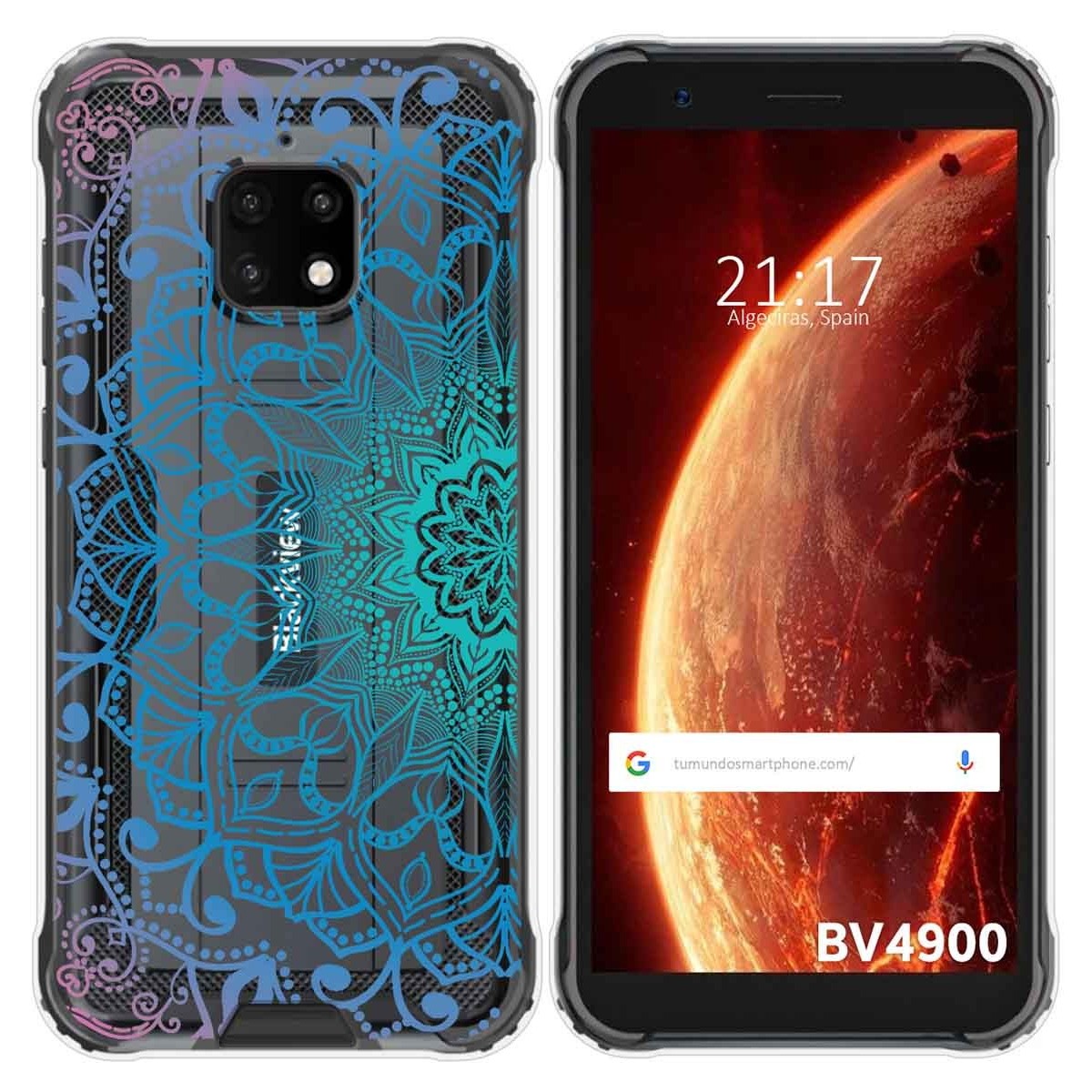 Funda Gel Transparente para Blackview BV4900 / BV4900 Pro diseño Mandala Dibujos